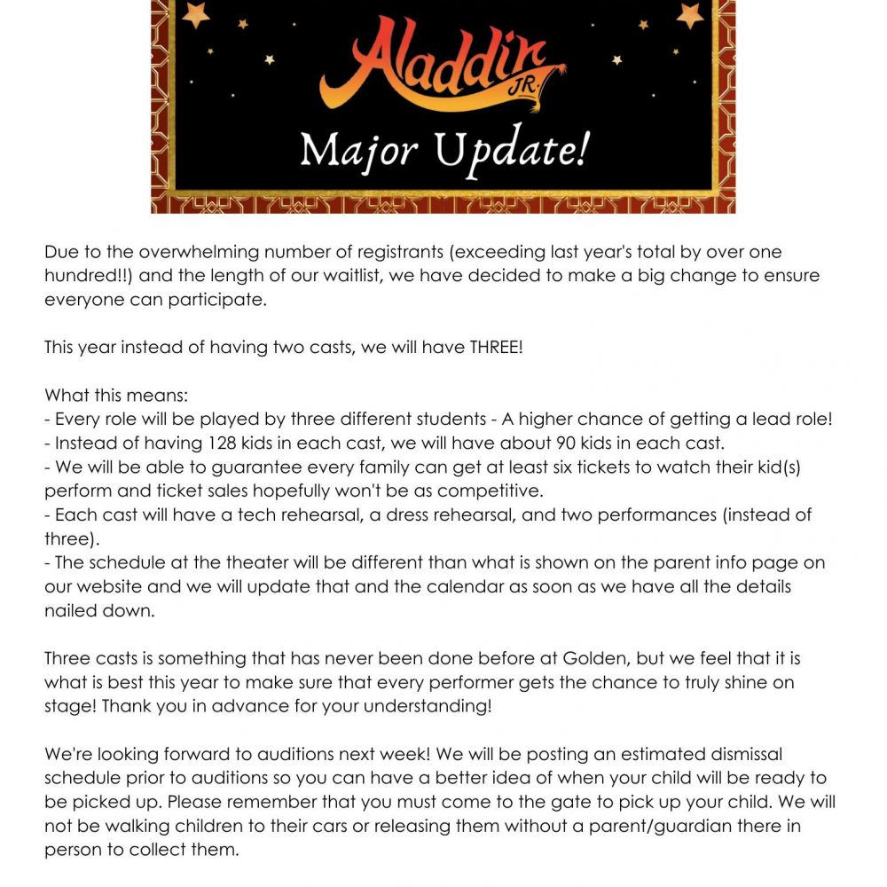 Aladdin Jr. Major Update - 1